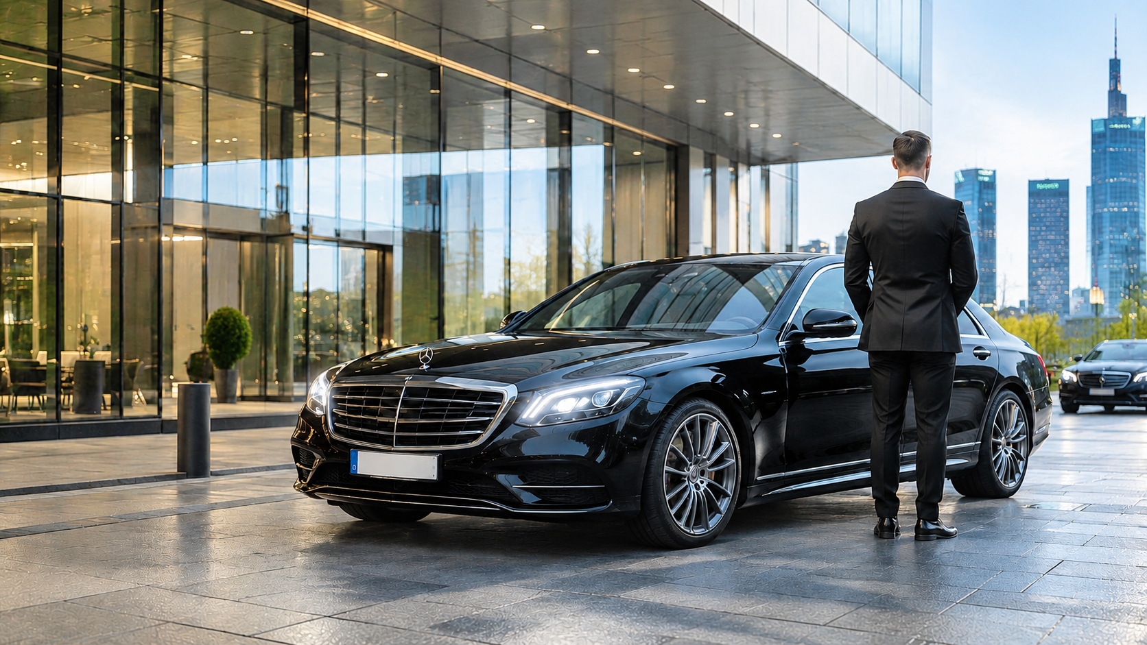 Executive chauffeur service with S-Class in Frankfurt