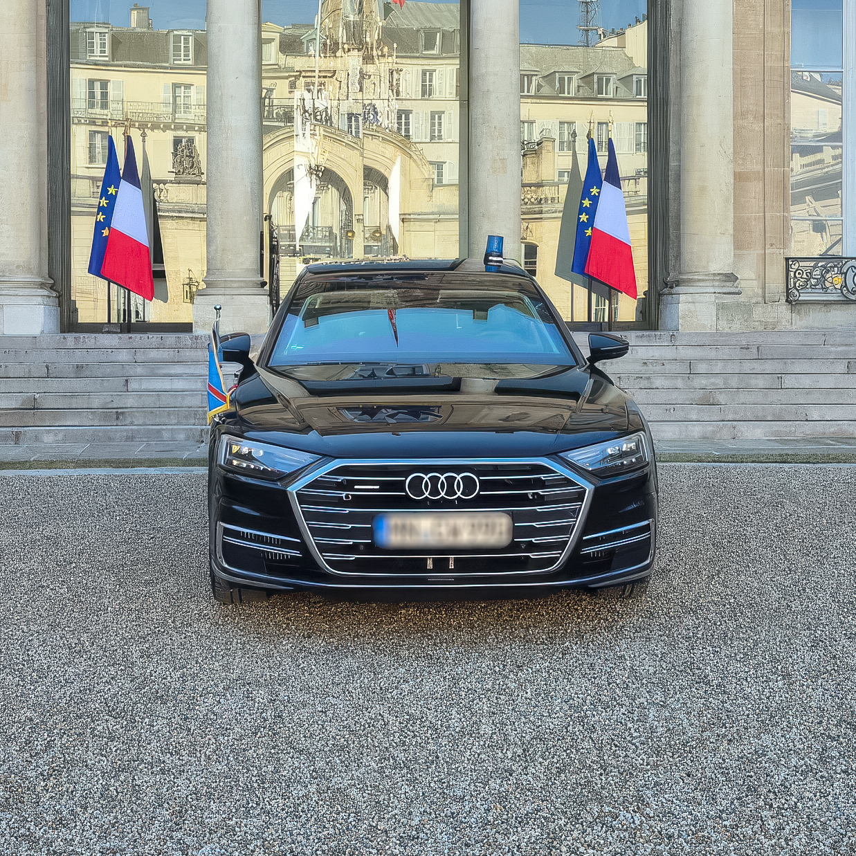 Audi A8 Security in studio lighting